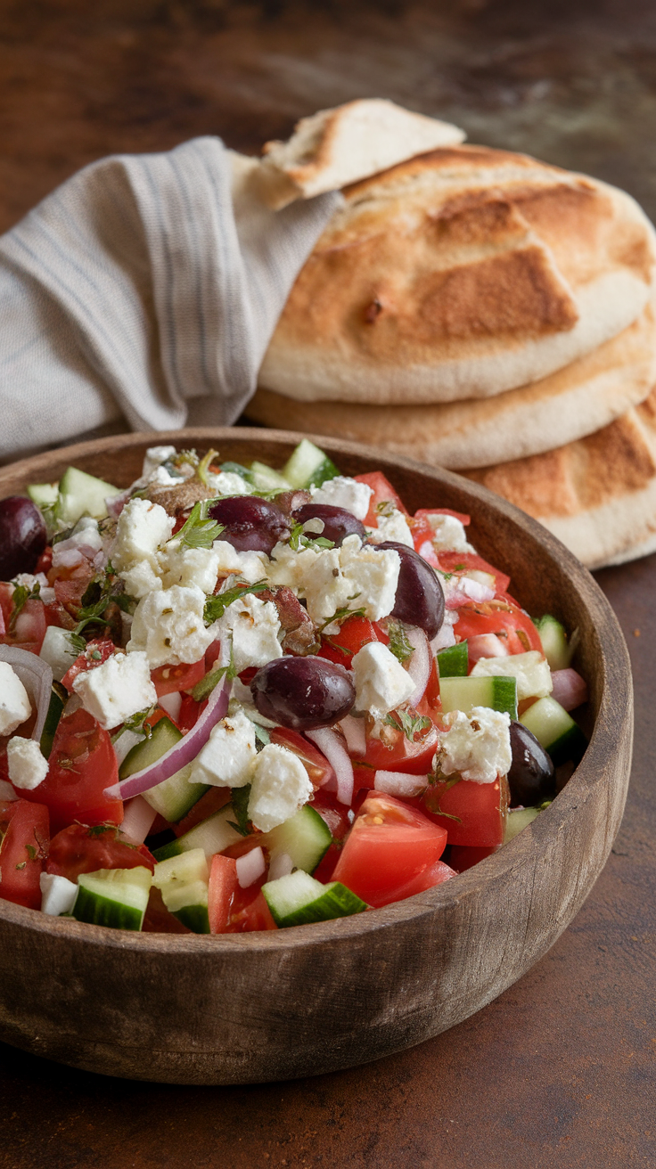 The Ultimate Greek Salad with Feta - Shortcut To Delicious
