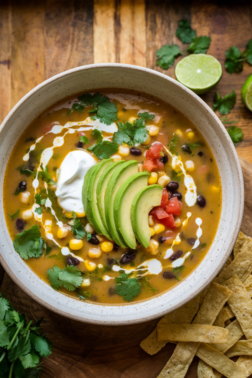 Cilantro Lime Soup - Shortcut To Delicious